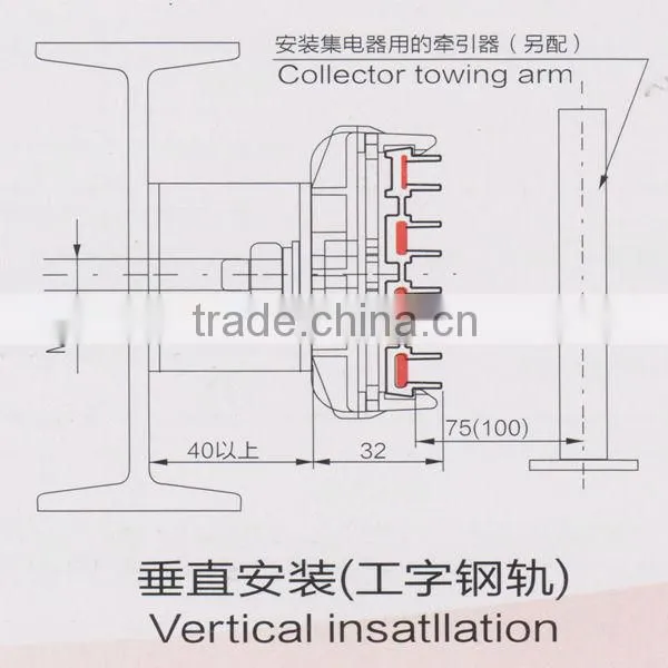 Easy Instalation Mobile Devices towing bracket for seamless conductor bar