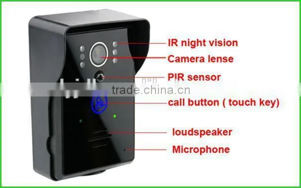 Hot selling wifi door bell ring with camera with great price