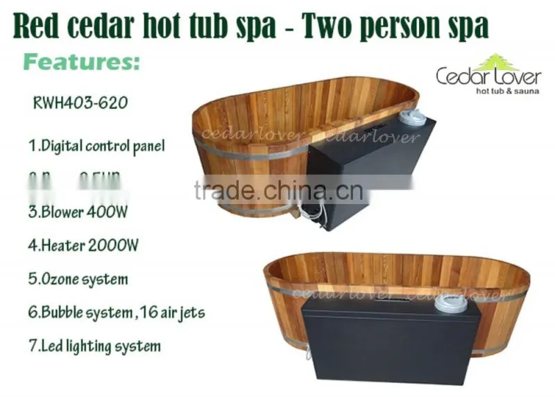 Wonderful small oval outdoor spa pool warm 2 person hot tub