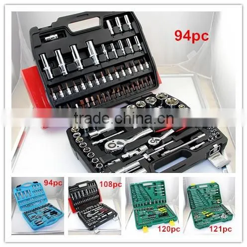 Thailand 82 pcs german chrome vanadium steel socket sets hand tool