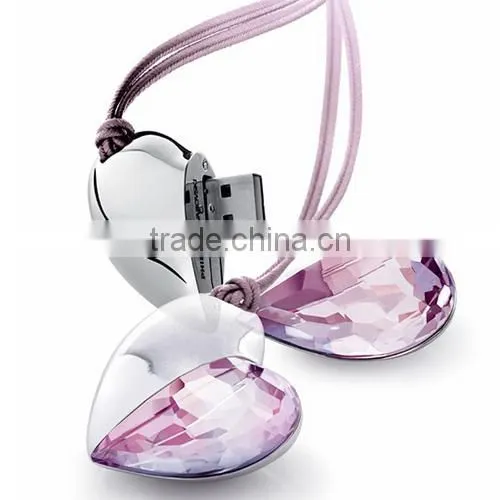 fashionable 8 gb jewelry heart USB Flash Drive