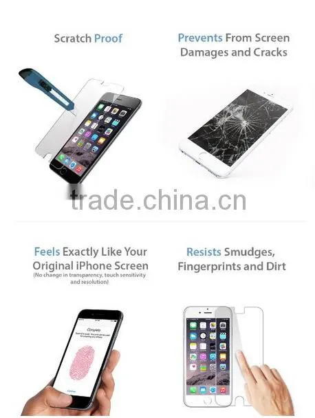 Premium Real Screen Protector Tempered Glass Protective Film For iPhone 6S Perfect