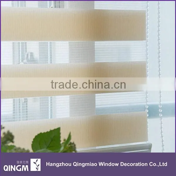 Wholesale 100% Polyester Material Plain Pattern Zebra Blinds Fabric for Window