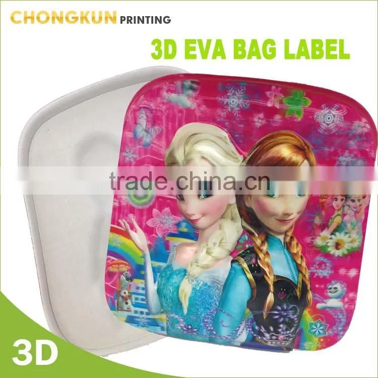 3D Lenticular children bag label