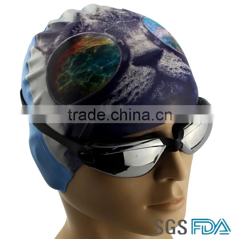 NEW Product Custom Cat Silicone Swim Cap For Adult