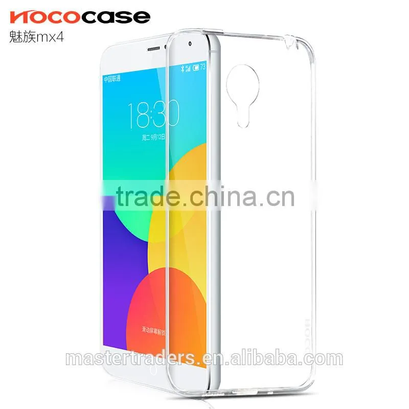 Original HOCO Light Series 0.6mm Ultra Thin Soft TPU Clear Protective Back Cover Case For Meizu MX4 MT-2942
