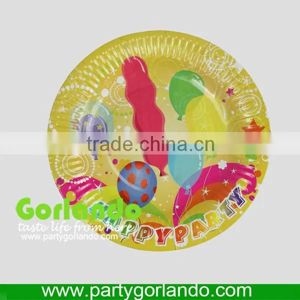 Environmental protection food grade paper plates for party