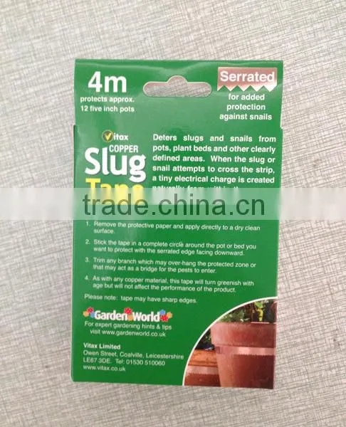 Custom Serrated Snail & Slug Copper Tape Barrier