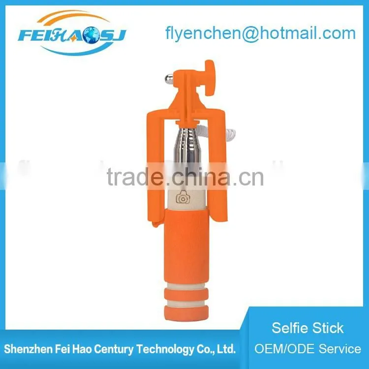 Factory direct sales best selling new 2016 mini selfie stick extendable baton