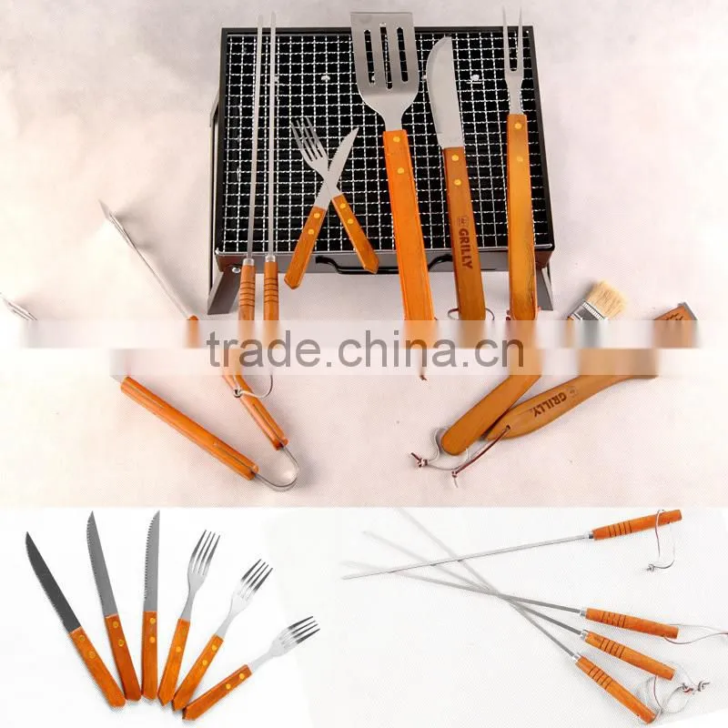 18 pcs BBQ Tool Set BBQ accessories