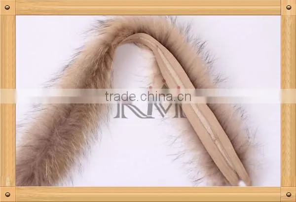 raccoon dog fur trim, raccoon dog fur collar