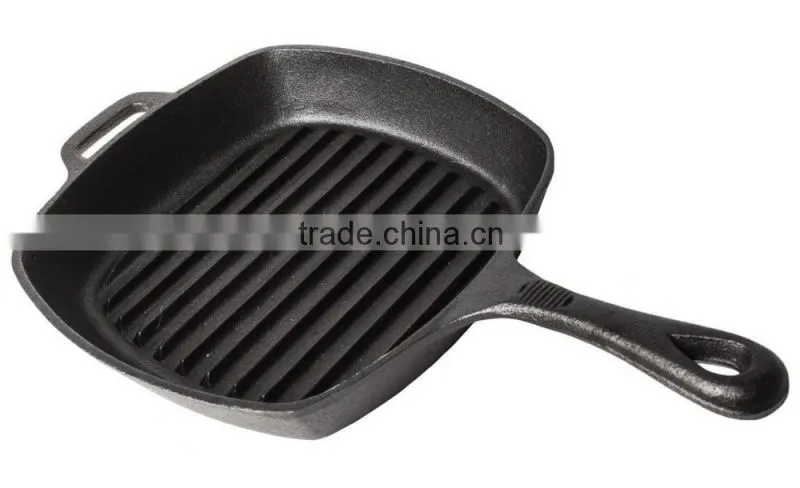 Aluminum Non-stick Square Fry Pan Grill Nonstick Coating Pan BBQ Square Fryingpan