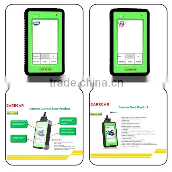 Wonderful!!2014 Top-Rated OBD2 Diagnostic Scanner Original CareCar C68 Retail DIY Professional Auto Diagnostic Tool on hot sales
