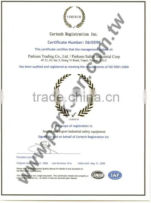 Parkson Safety Taiwan Light Weight Ocular Protection Safety Spectacle with ANSI Z87.1 Standard SS-5622