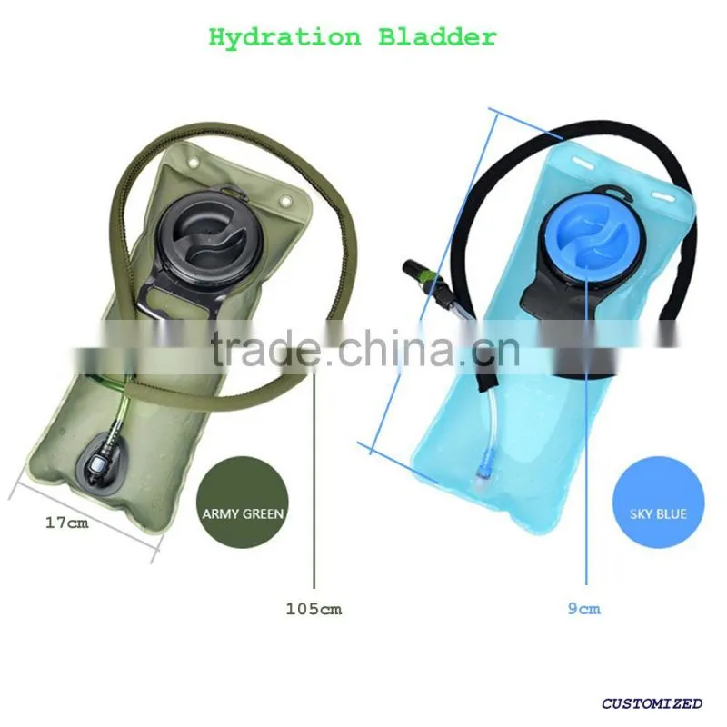 2016 hot sale Outdoor Sports folding portable Military Class Hydration System TPU Bladder Bag Water Bag Packs Foroutdoor Hiking