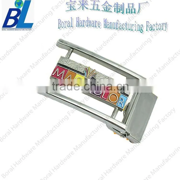 Polished belt buckle parts with gold plating