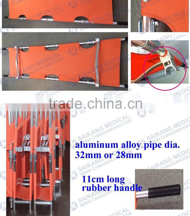 Alibaba China Heavy Duty Aluminum Folding Stretcher
