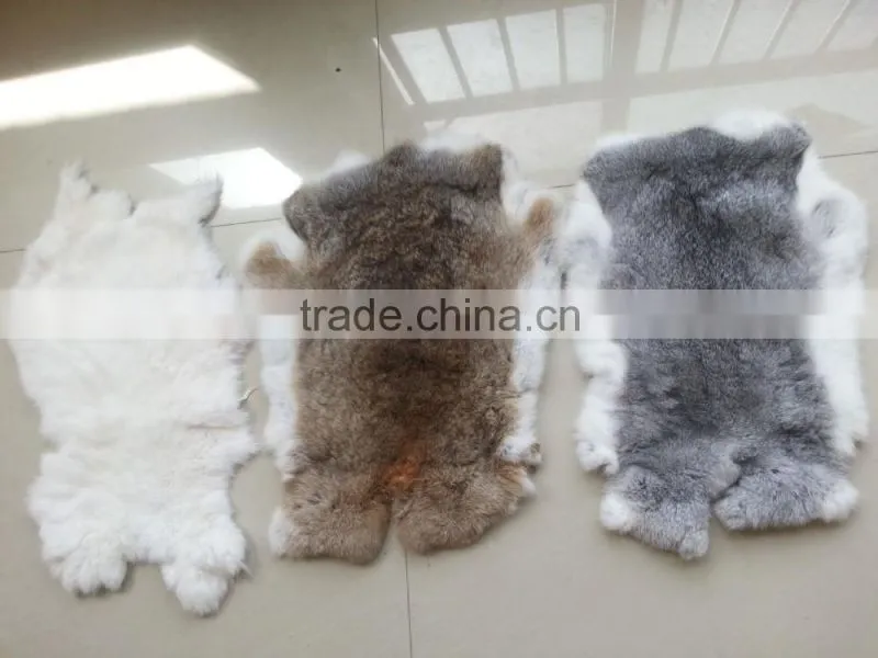 100% Genuine rabbit fur skin for garment accessories