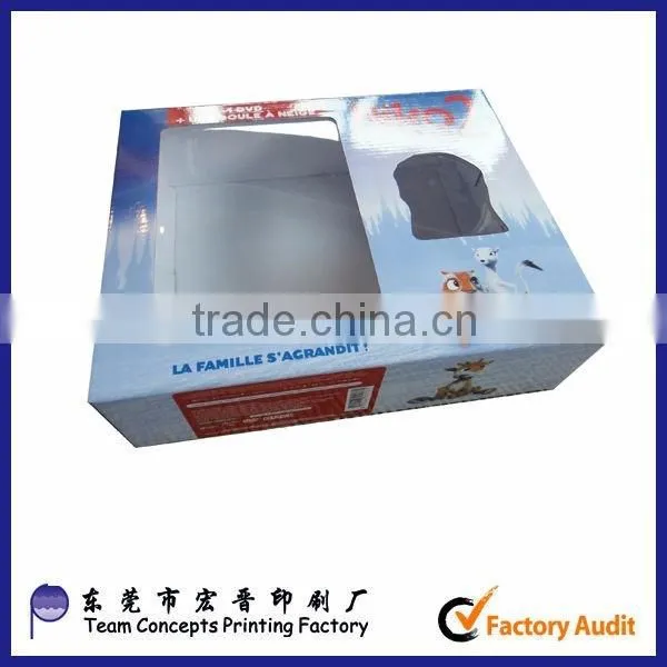 customized paper corrugated window packaging box