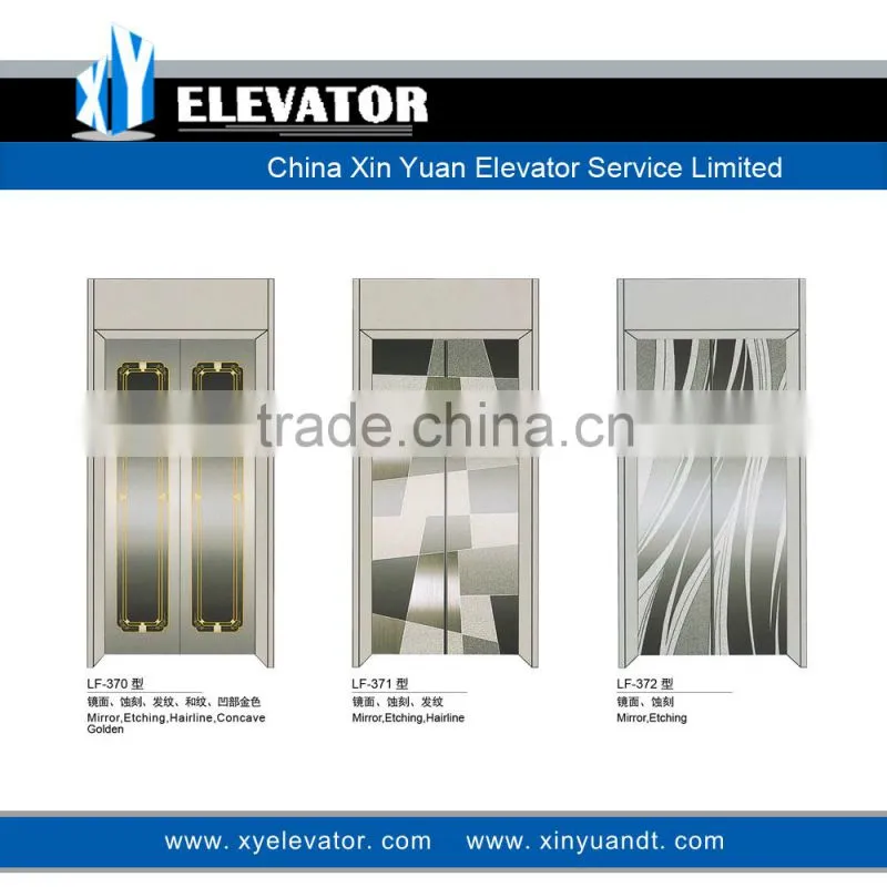 XY Elevator ROSE GOLDEN ETCHING Door Panel