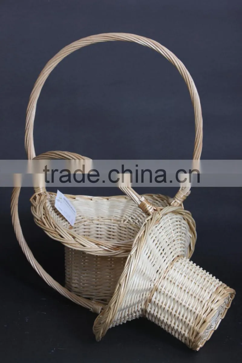 beautiful design best selling 2 pcs wicker flower baskets