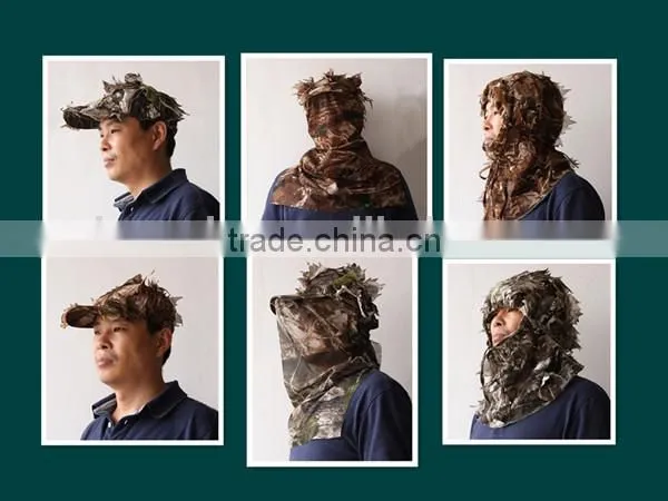 3-D Leaf Camo Camouflage hat Hunting Cap Peaked Sun Hat