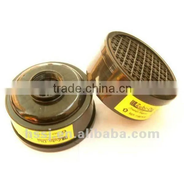 half face mini anti chemical gas mask with double activated carbon filters for anti-acid on sale