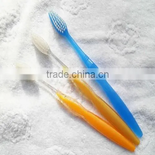 Transparent hotel toothbrush disposable toothbrush with toothpaste