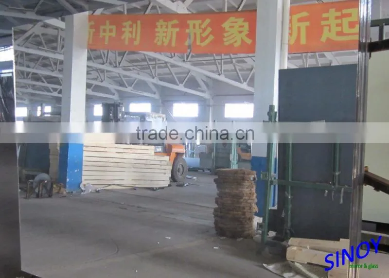 large wall mirror glass with ISO certification