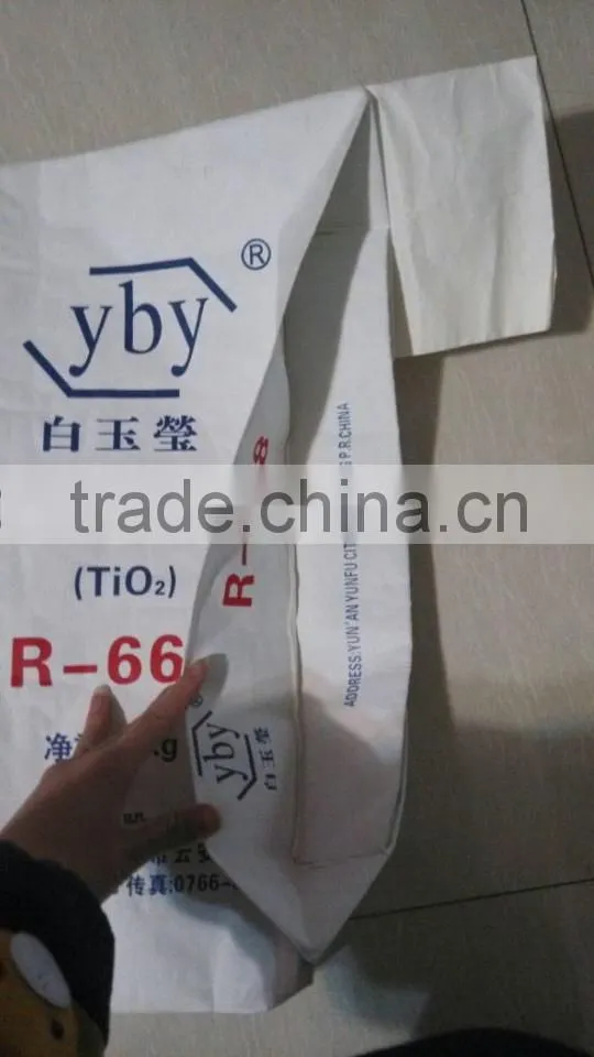 kraft paper valve bag customer's design for titanium dioxide anatase