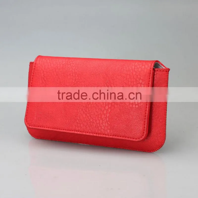 DIY design high quality PU mobile phone pocket