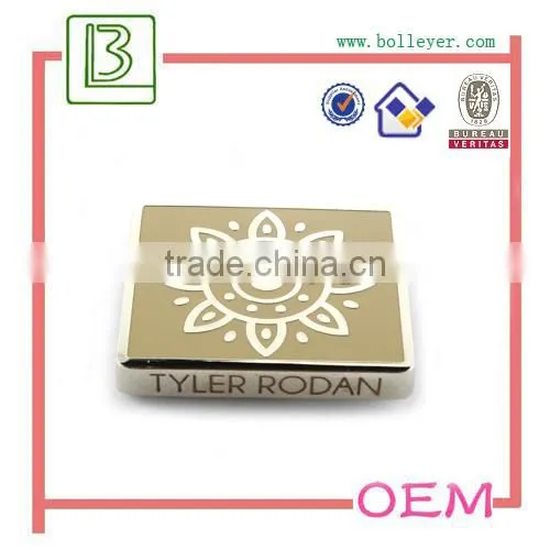 metal plate logo for handbags