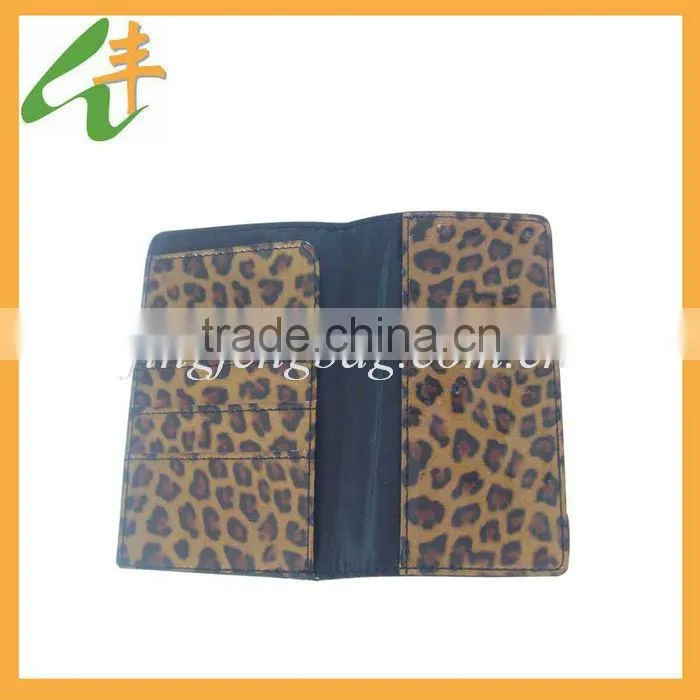 2015 beautiful ladies leather business wallet wholesale cheap price