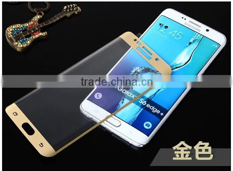 2016 Newest 3D Hot Curved Tempered Glass Screen Protector For Samsung Galaxy S6 Edge Plus Curved Tempered Glass