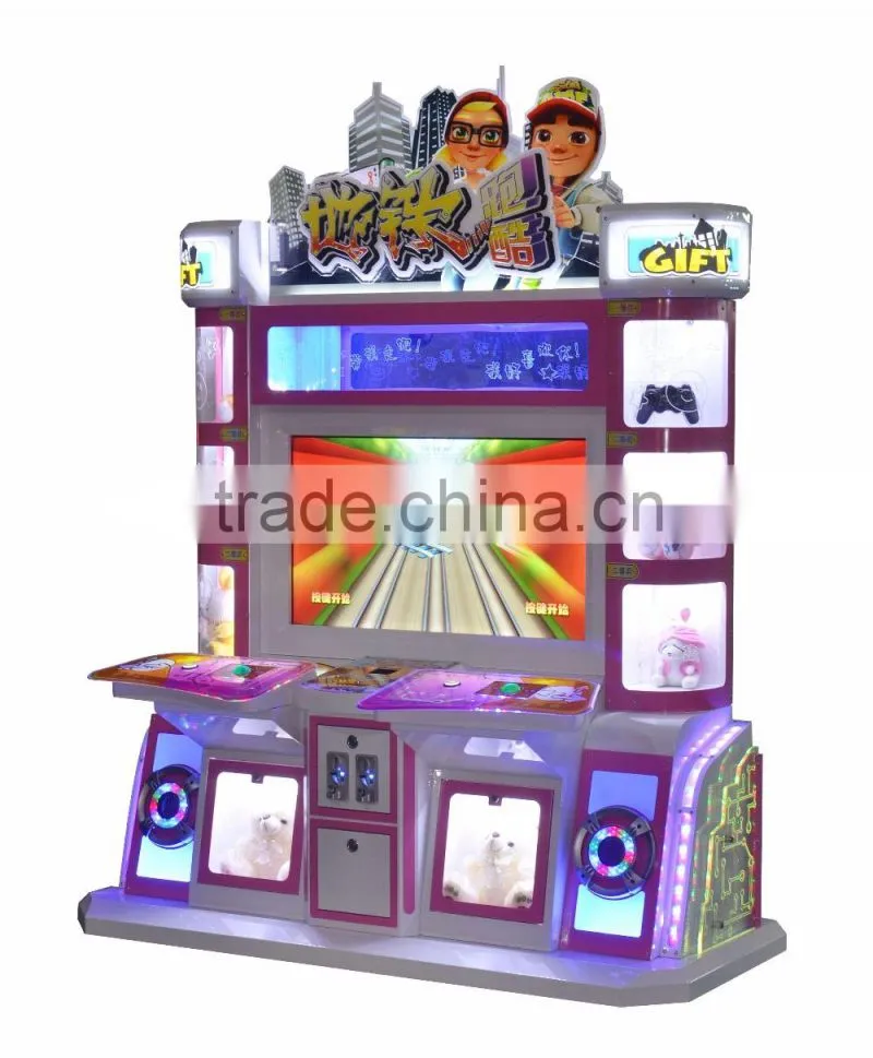 Coin operated Video entertainment equipment Interactive Gift simulator 42 inch subway parkour