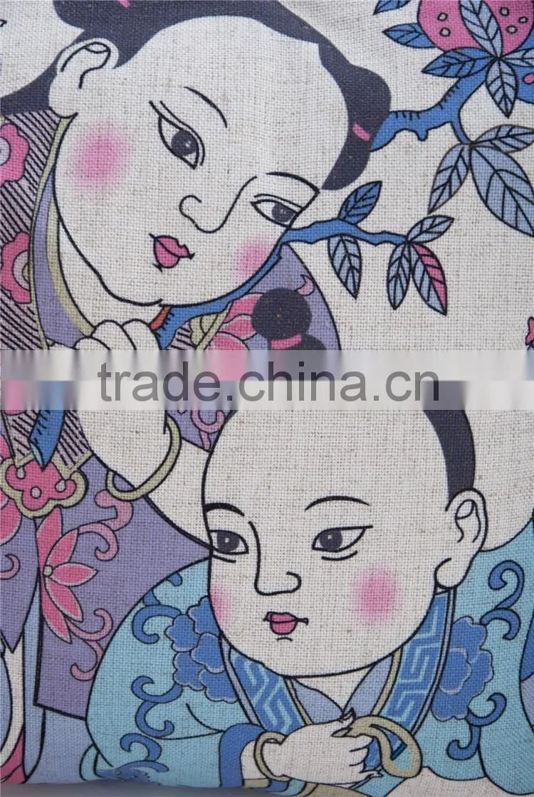 Beautiful seat cushion with printing