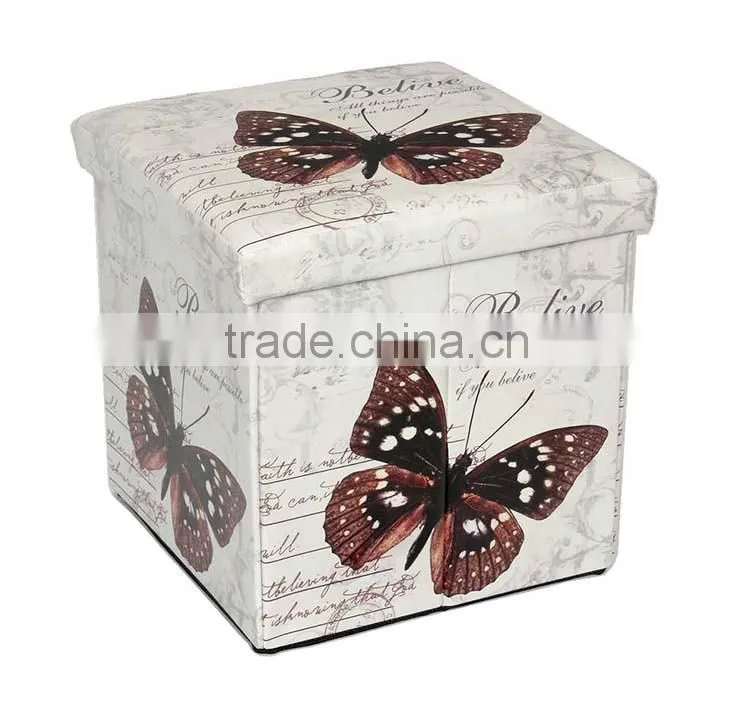 cheap furniture fashion folding storage ottoman stool