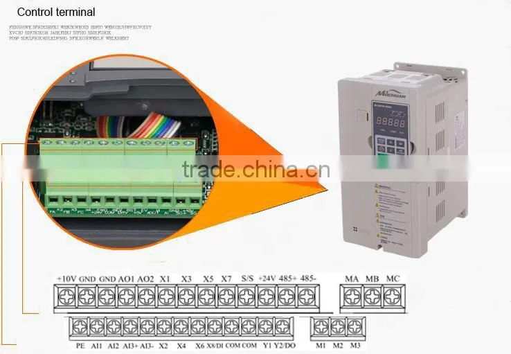 380V AC three phase 10HP 7.5KW vfd frequency inverter converter