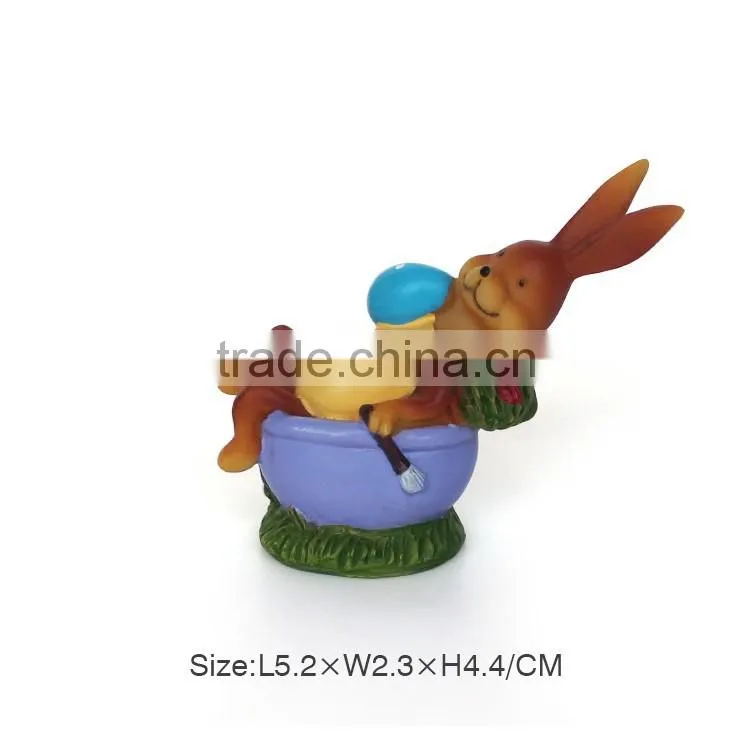 Wholesale Easter Rabbit Resin Easter Rabbit Figurine