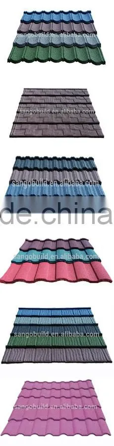 Building Material Lightweight metal roof tile, Lightweight stone coated roof tile material for construction material