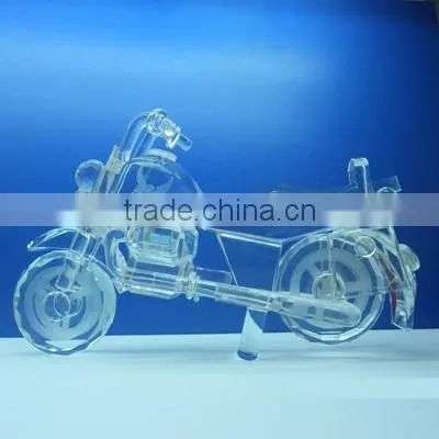 Clear K9 Crystal Truck Model With Logo Engraved For Workers New Year Souvenirs