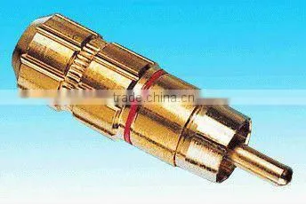 rca chasis brass material gold plating rohs comliant