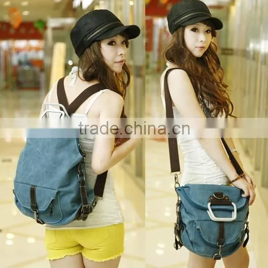 2016 Fashionable backpack canvas school backpack girl's day backpack