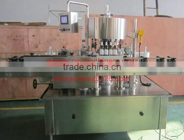OK280 glass bottles wine adhesive labels sticking machine