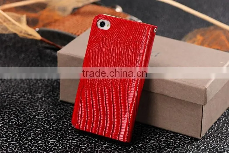 Royal Quality Crystal Magnet Leather Case For iPhone 5&5S
