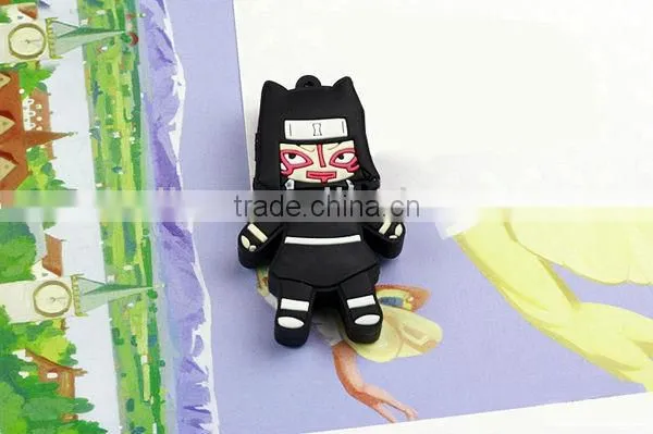 2013 the hottest cartoon design silicone USB cover for NARUTO