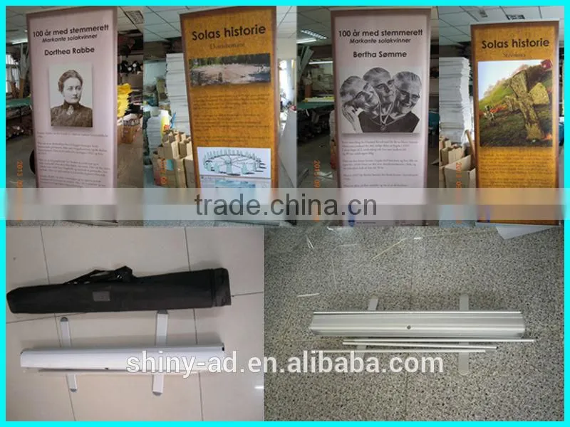 Advertising and promotion Usage and Aluminium roll up stand banner Material Roll Up Stand Banner