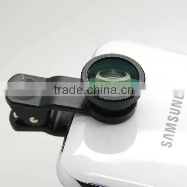 Cell Phone Camera Lens 3 in 1 Wide Angle Marco Fisheye Lens