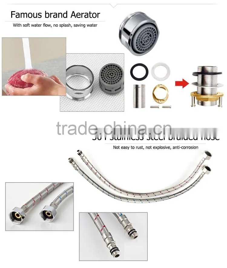 High Quality Brass Double levers kitchen tap 80527