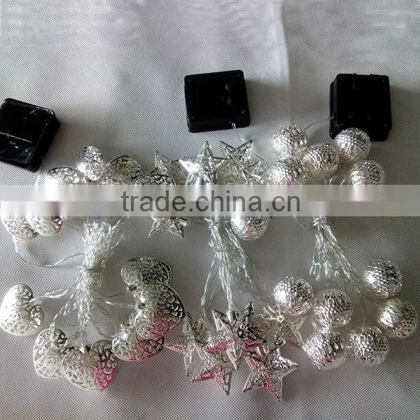 led solar light string led christmas lights string light heart